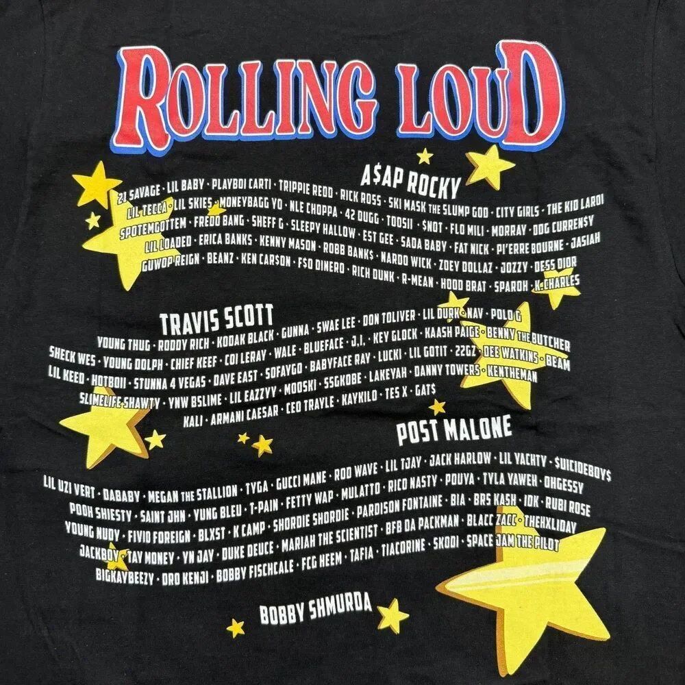Revenge Rolling Loud Shirt Mens Medium Black 2021 Miami FL Rap Concert Tee